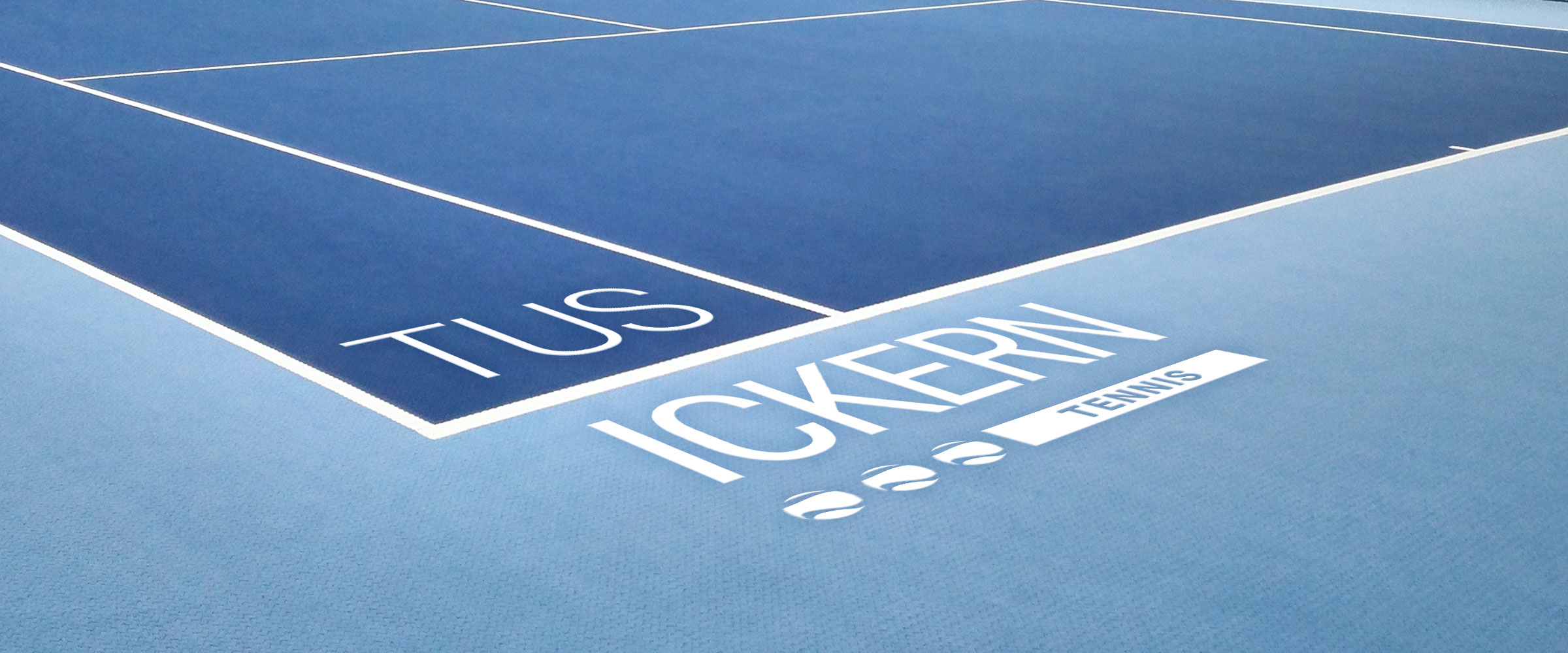 Foto: Komposing Center-Court mit Logo TUS ICKERN